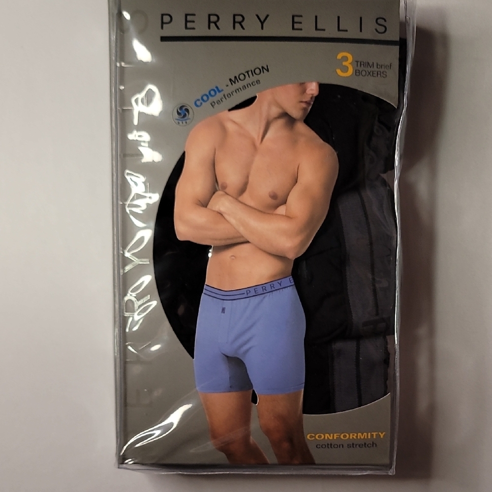 Perry Ellis Blue Boxers Comfortable Fit